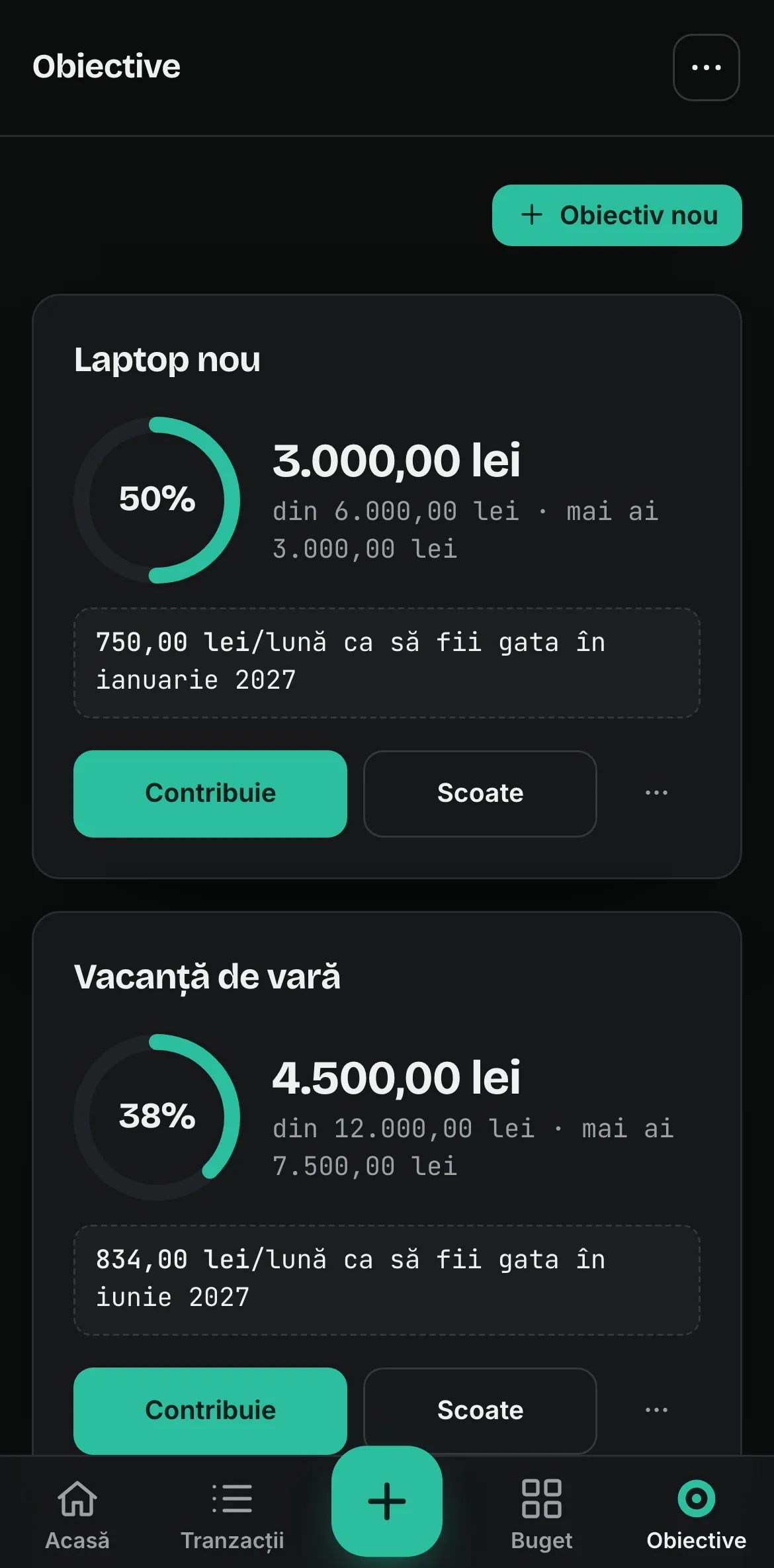 Obiectivele din Spentalot pe iPhone: Laptop nou, la 50% din drum