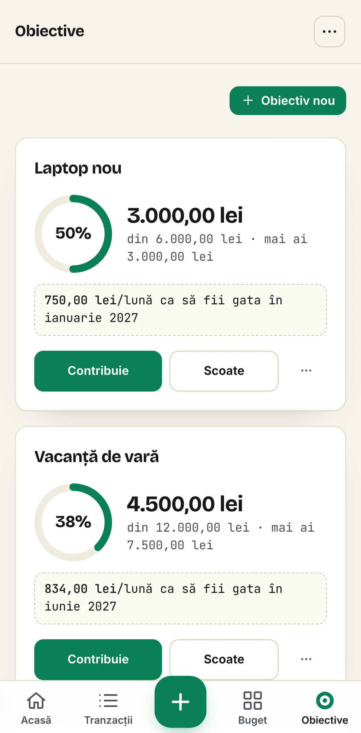 Obiectivele din Spentalot pe iPhone: Laptop nou, la 50% din drum